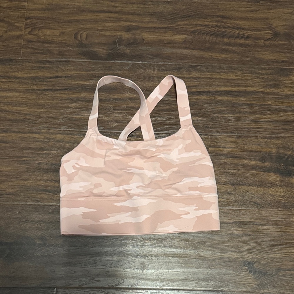 Athleta Pink Camo Sports Bra